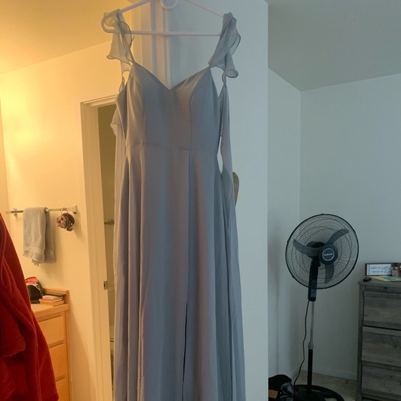 Azazie Dolphin Grey Bridesmaid Dress 